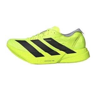 New Men’s Adidas Adizero Adios Pro 4 Lucid Lemon Black Size 12 JR6364